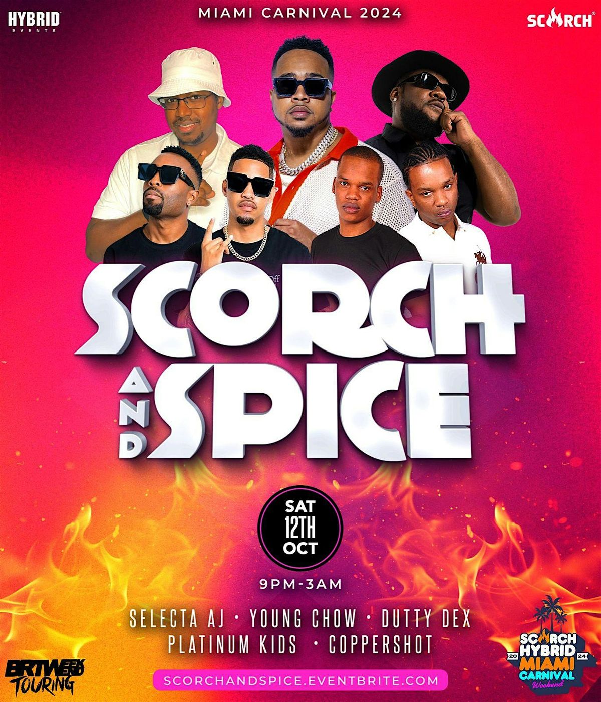 Scorch + Spice "Miami Carnival" Saturday, Oct 12th