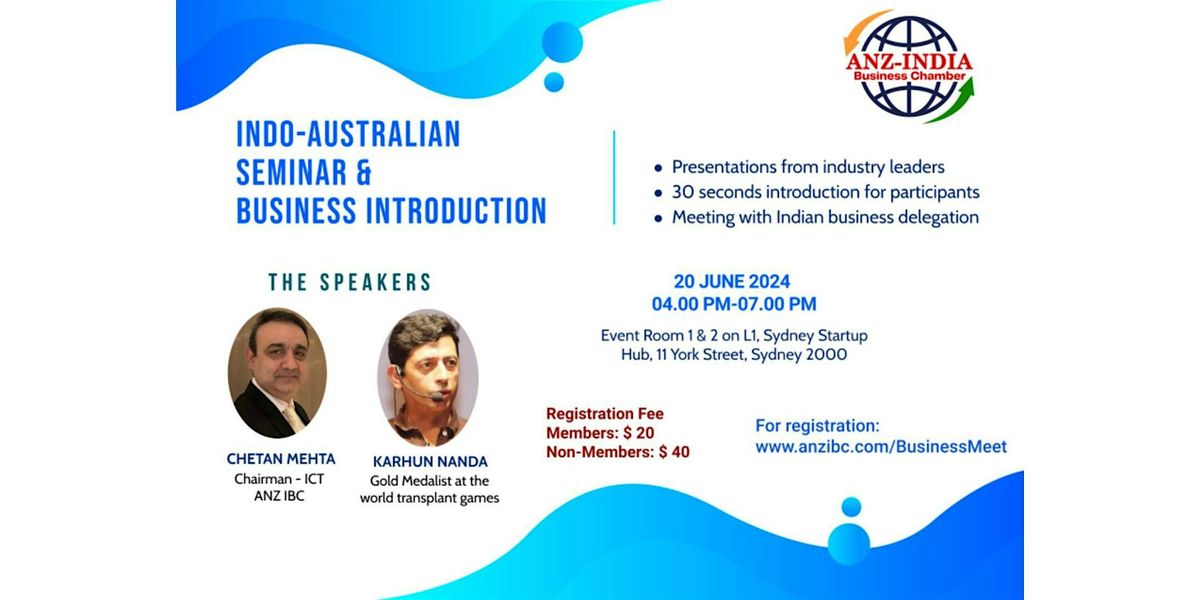 Indo Australian Seminar and Business Introduction