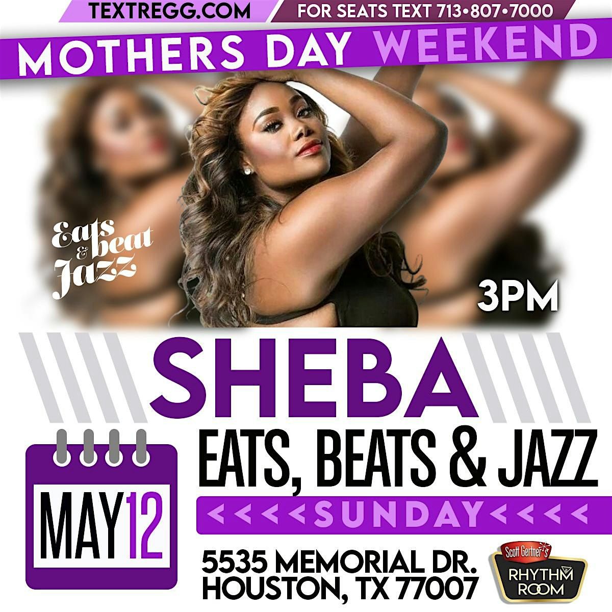LIVE MUSIC MOTHERS DAY BRUNCH - EATS BEATS & JAZZ - THE SHEBA EXPERIENCE