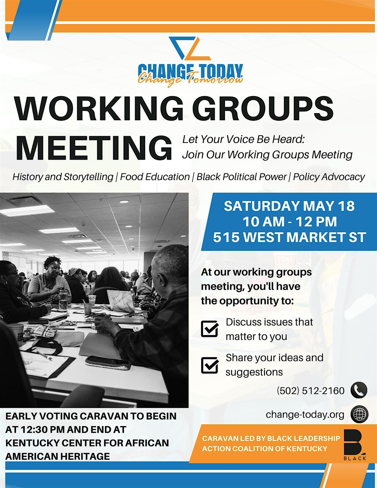 Working Groups Meeting