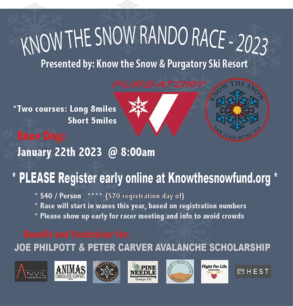 2023 Know the Snow Rando Race