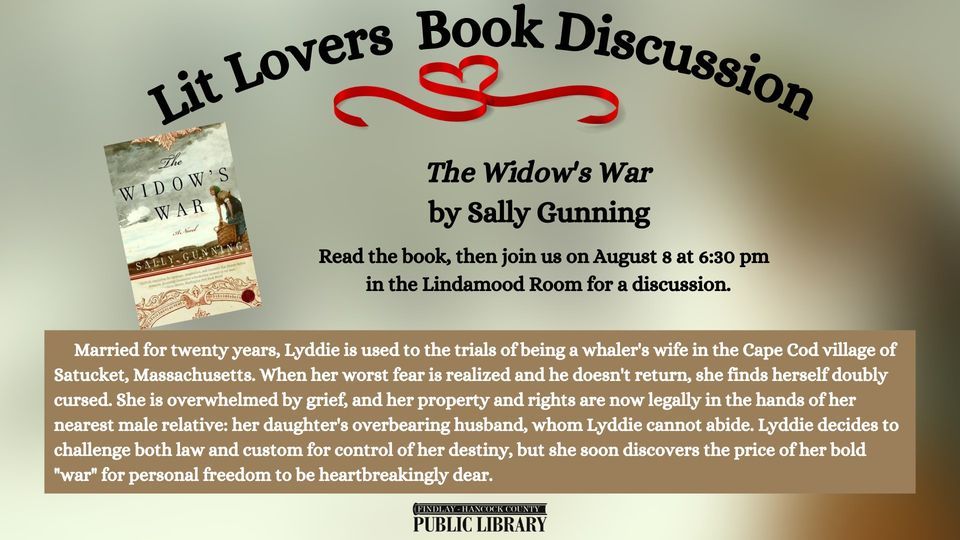 Lit Lovers Book Discussion: The Widow's War