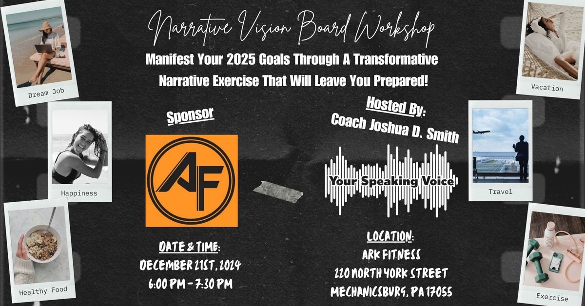 Envision Your 2025 Goals! - Narrative Vision Board Workshop @ Ark Fitness