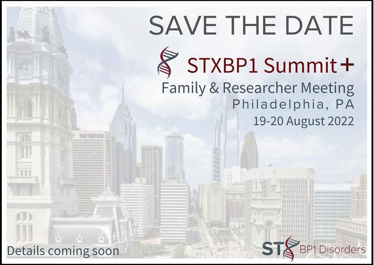 Registration: STXBP1 Summit+ Researcher\/Medical Professional Meeting