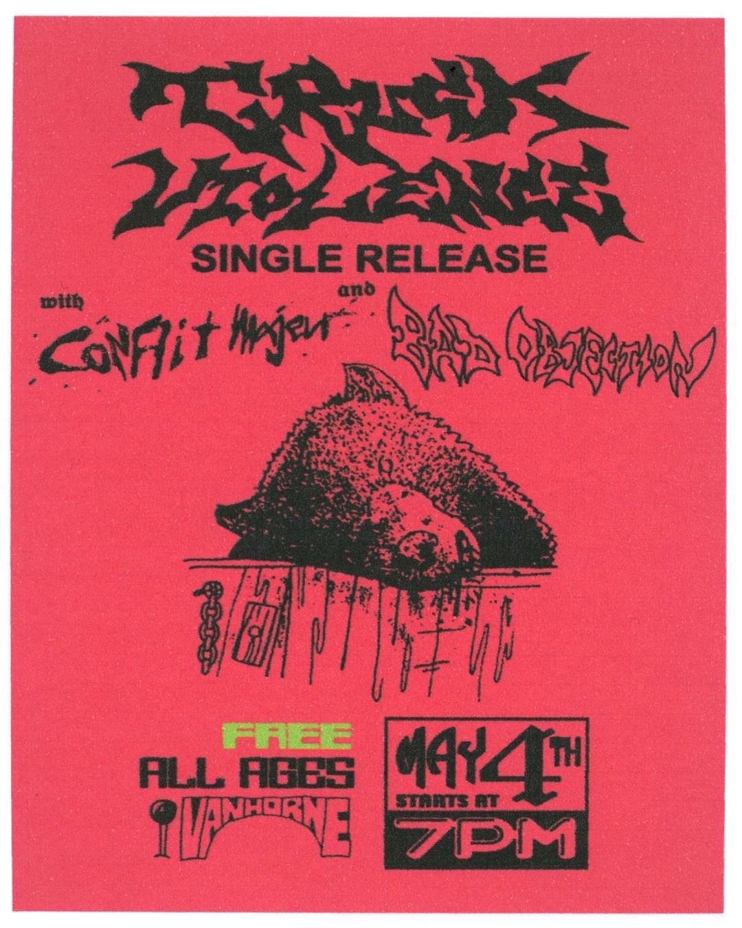 TRUCK VIOLENCE SINGLE RELEASE SHOW + BAD OBJECTION & CONFLIT MAJEUR