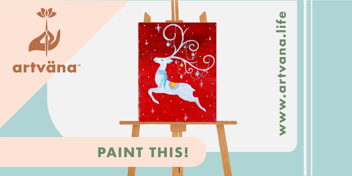 Holiday Artvana Paint and Sip art class at Top Rung Brewing Lacey