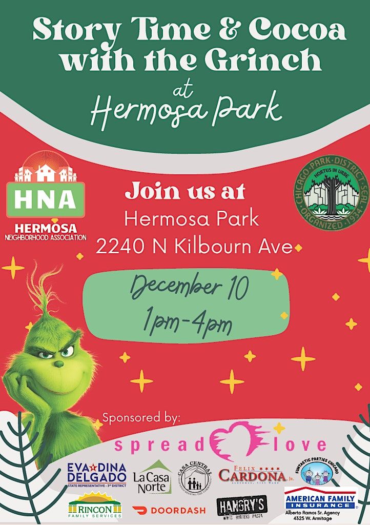 Story Time w\/the Grinch at Hermosa Park
