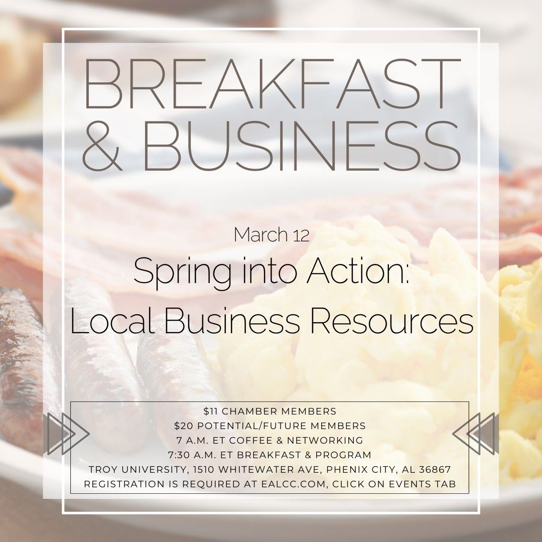 Breakfast & Business March 2025: Spring into Action with Local Business Resources