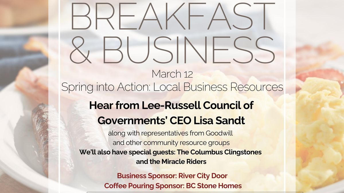 Breakfast & Business March 2025: Spring into Action with Local Business Resources