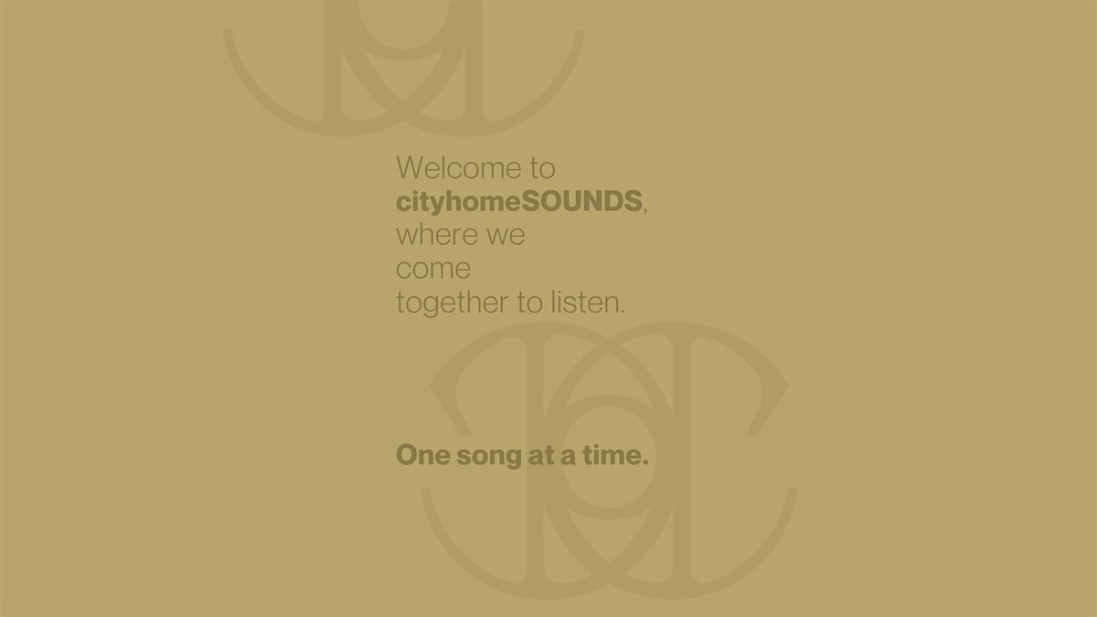 cityhomeSOUNDS- Thursday 10\/17