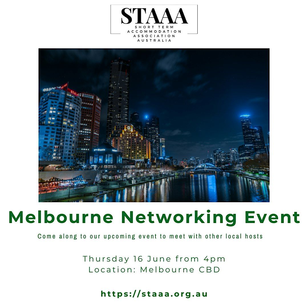Short Term Accommodation Association Australia - Melbourne Networking Event