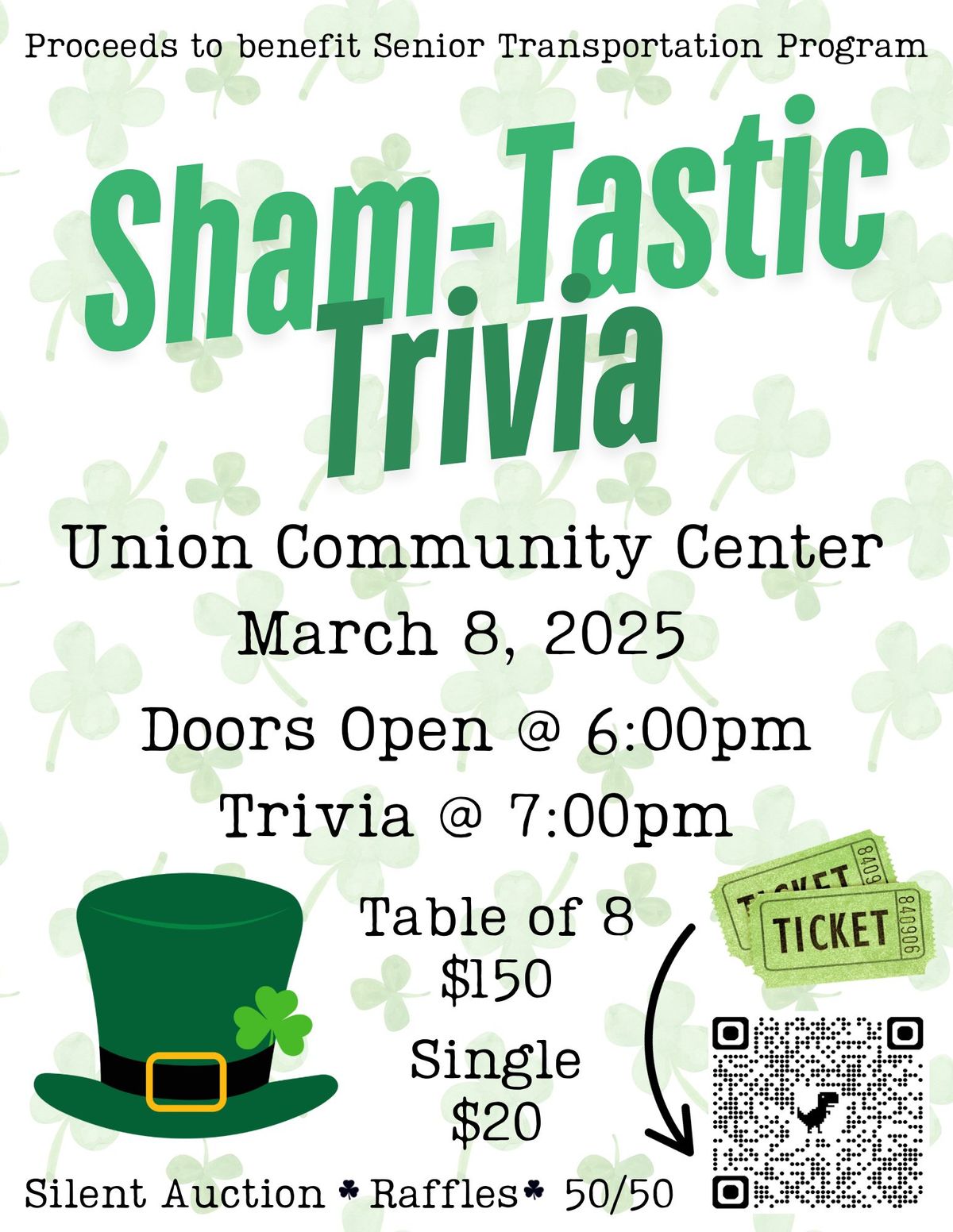 Sham-Tastic Trivia Fundraiser