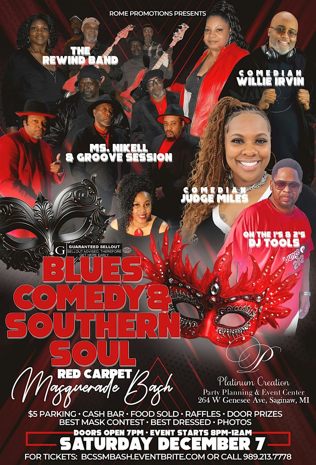 Blues, Comedy and Southern Soul Masquerade Bash