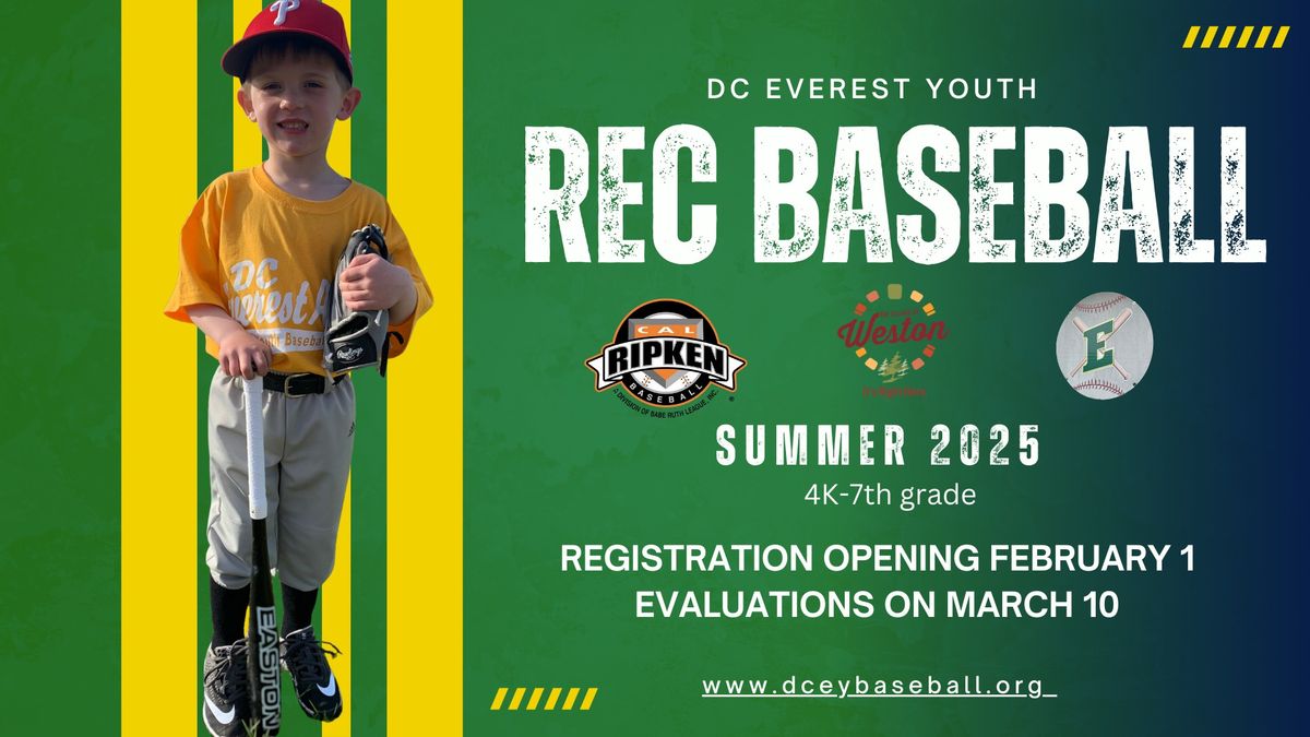 DC Everest Youth REC Baseball 