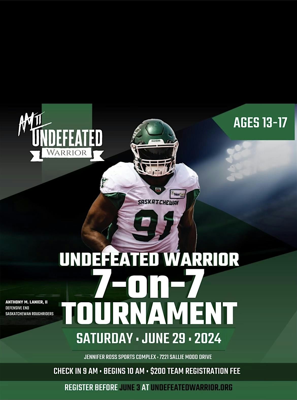 Undefeated Warrior 7-on-7 Football Tournament