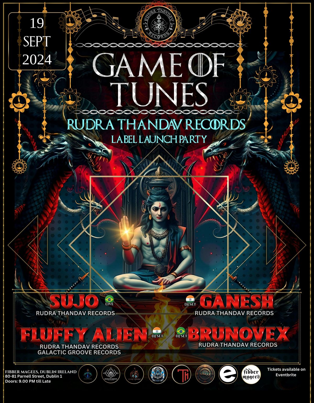 Game Of Tunes - Rudra Thandav Records Label Launch Party | Psytrance Night