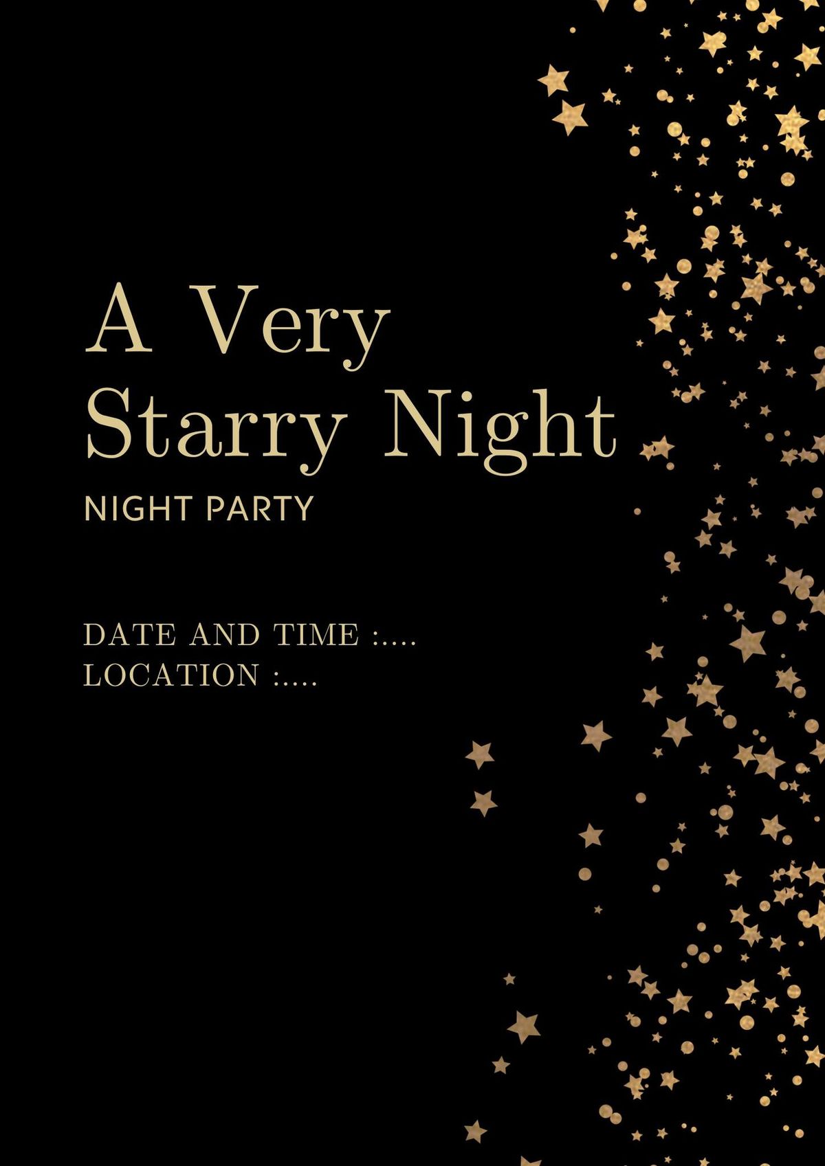 A Very Starry Night - Night Party