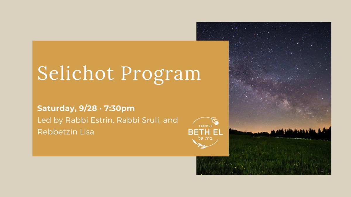 Selichot Program