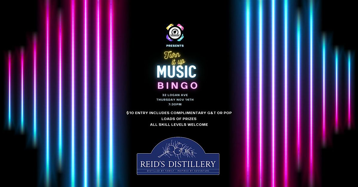 Music Bingo at Reid's Distillery