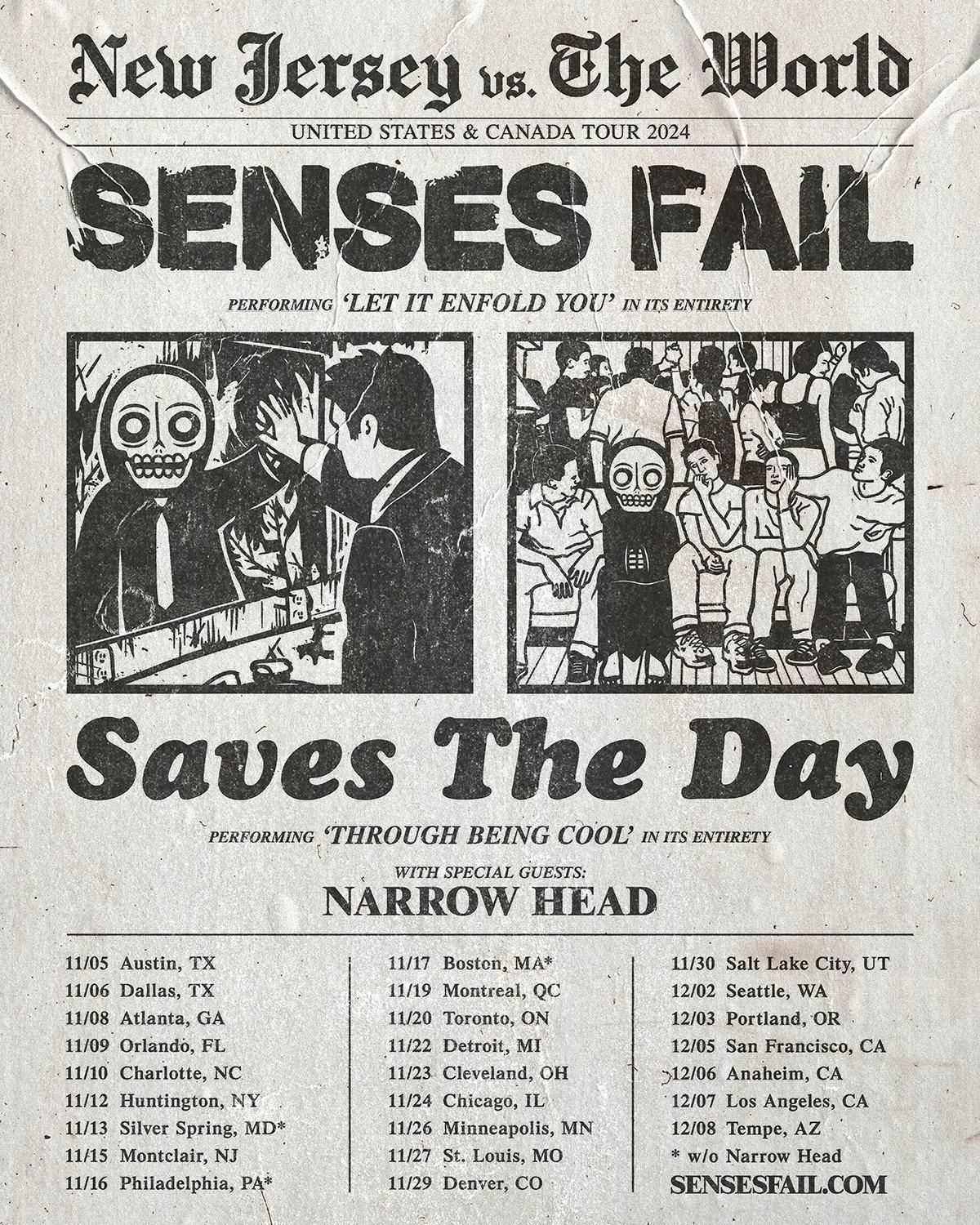 Senses Fail and Saves The Day (16+)