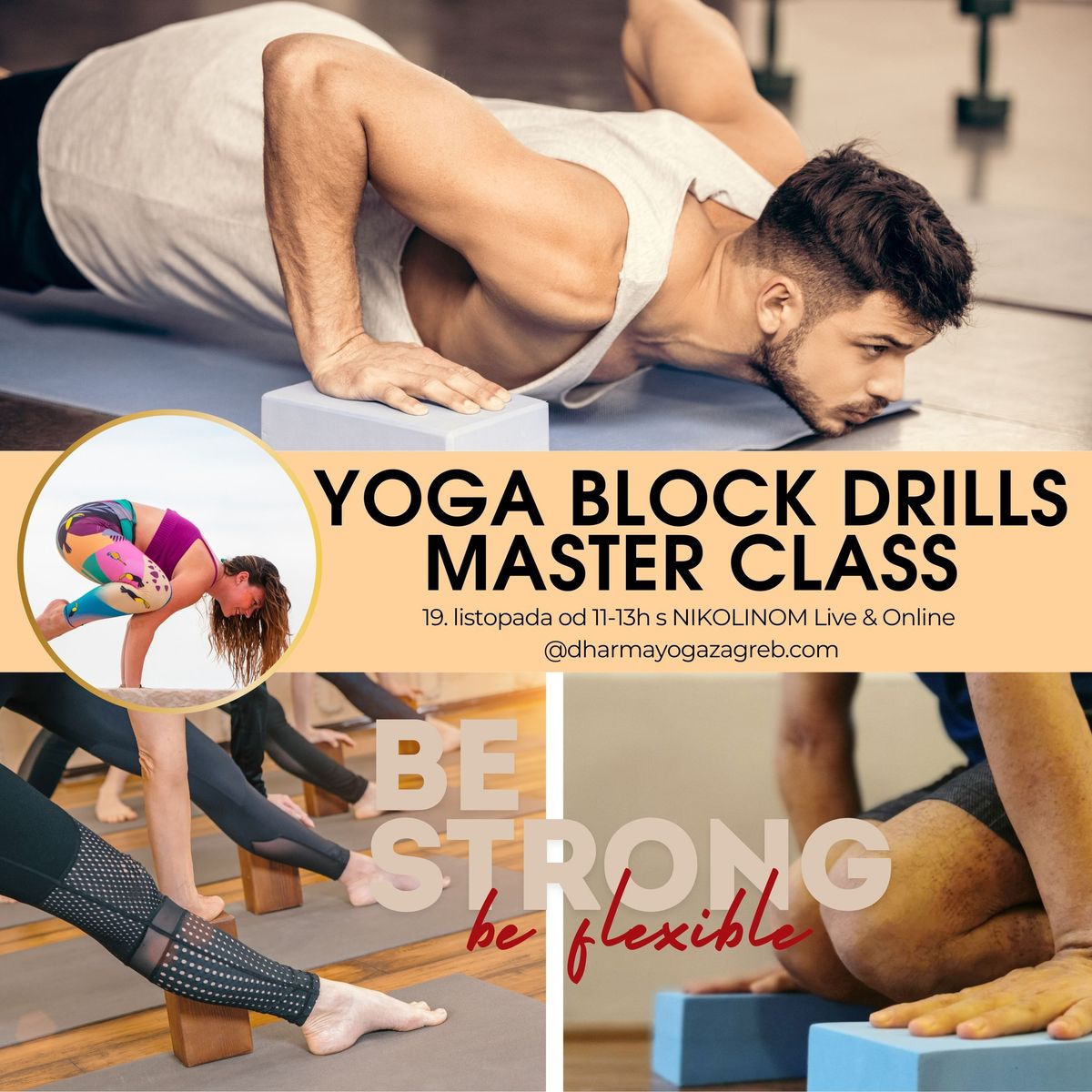 YOGA BLOCK DRILLS - be strong, be flexible Masterclass s Nikolinom