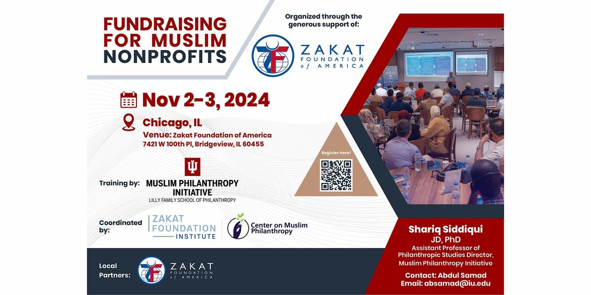 A Two- Day Fund Raising Training - Zakat Foundation of America, Chicago