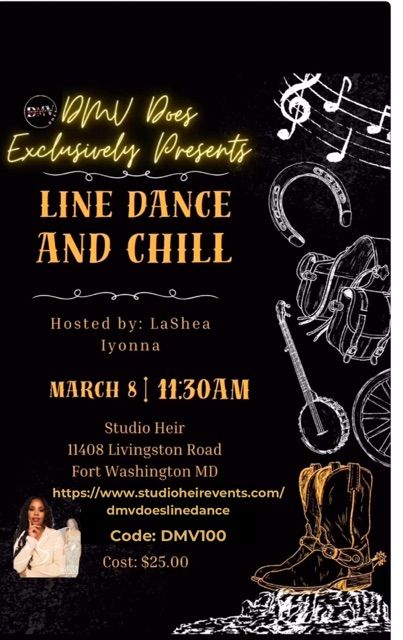 EXCLUSIVE EVENT:  DMV Does Line Dance & Chill