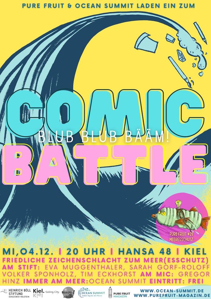  Blub, Blub, B\u00e4\u00e4m: Comic-Battle zum Meer(esschutz)