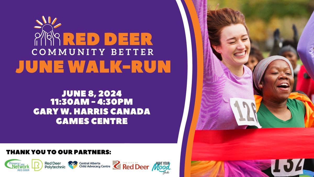 Community Better Red Deer June Walk-Run!