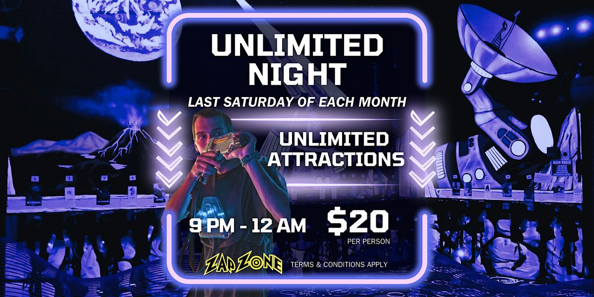 Unlimited Night | Zap Zone Waterford