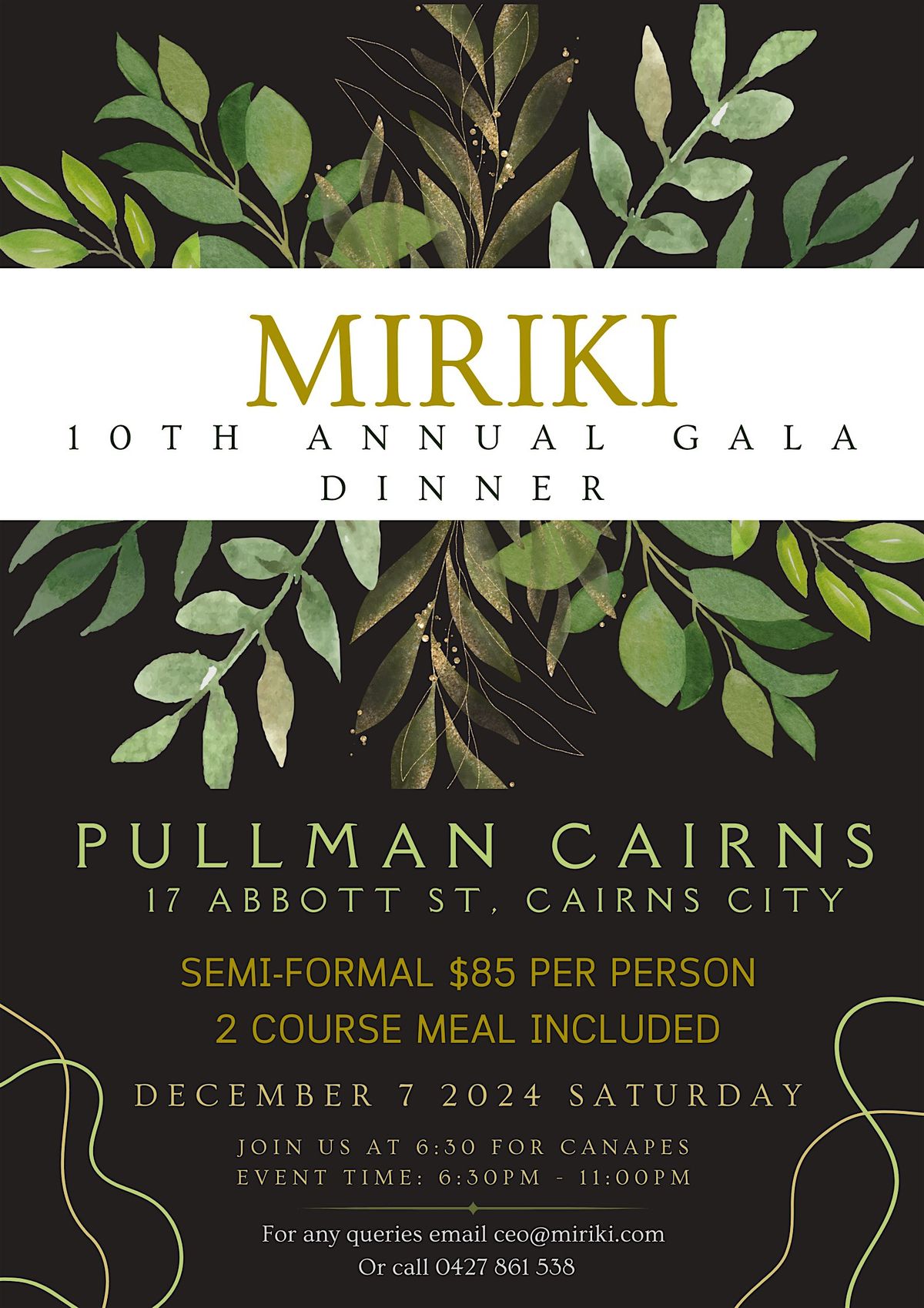 Miriki's 10th Annual Gala Dinner