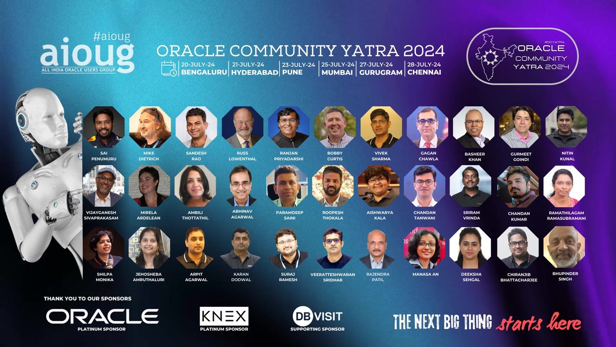 Oracle Community Yatra 2024 - Mumbai