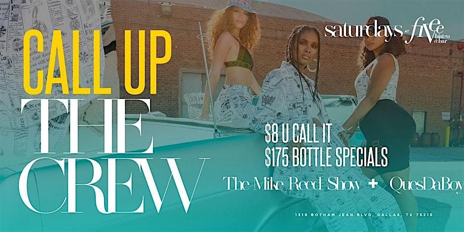 Call Up The Crew Saturday At Fivee Bistro