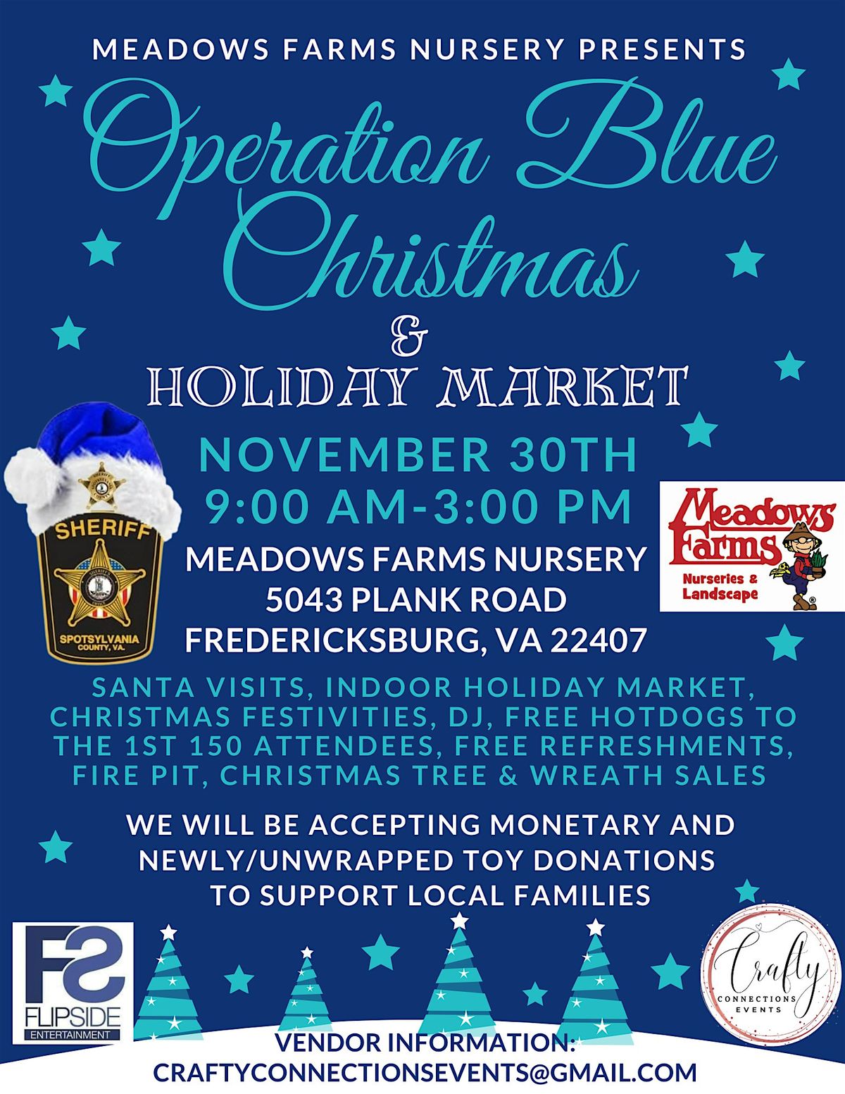 MEADOWS FARMS OPERATION BLUE CHRISTMAS & HOLIDAY MARKET