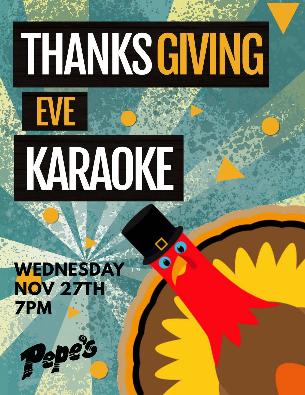 Thanksgiving Eve KARAOKE with Randy & Laura!!