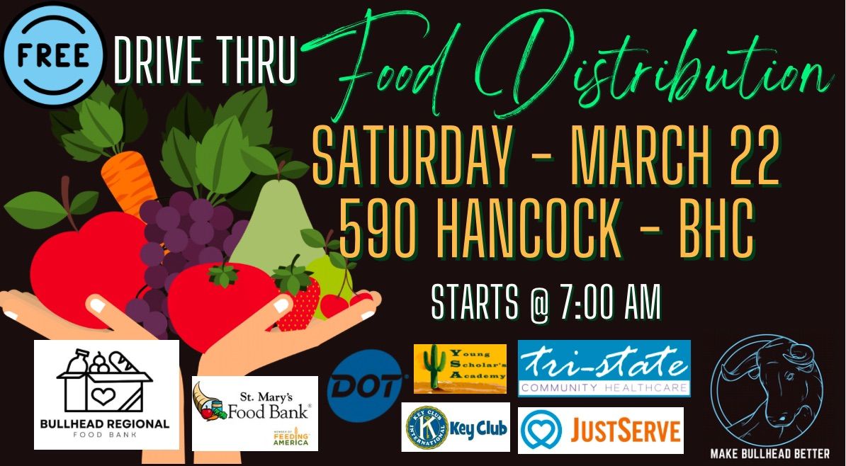 FREE Drive thru Food Distribution  - March 22