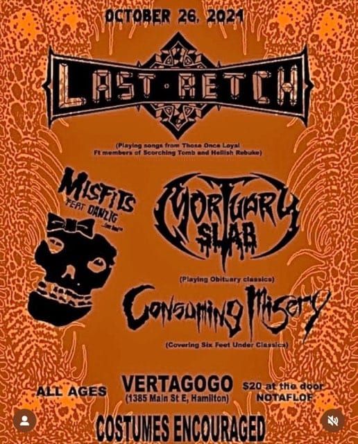 Last Retch\/ Mortuary Slab\/ Consuming Misery @Vertagogo