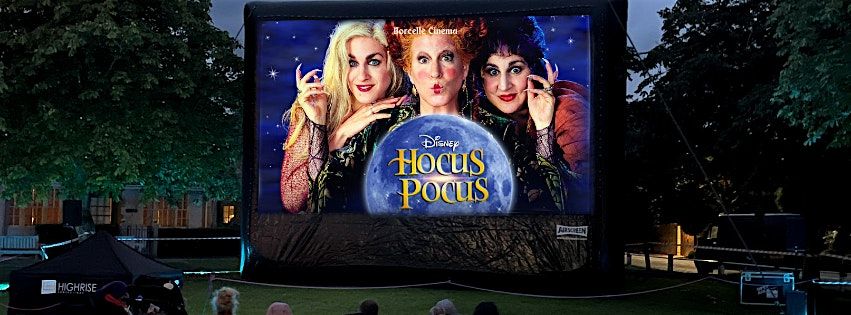 Halloween showing of Hocus Pocus on Shrewsbury Outdoor cinema