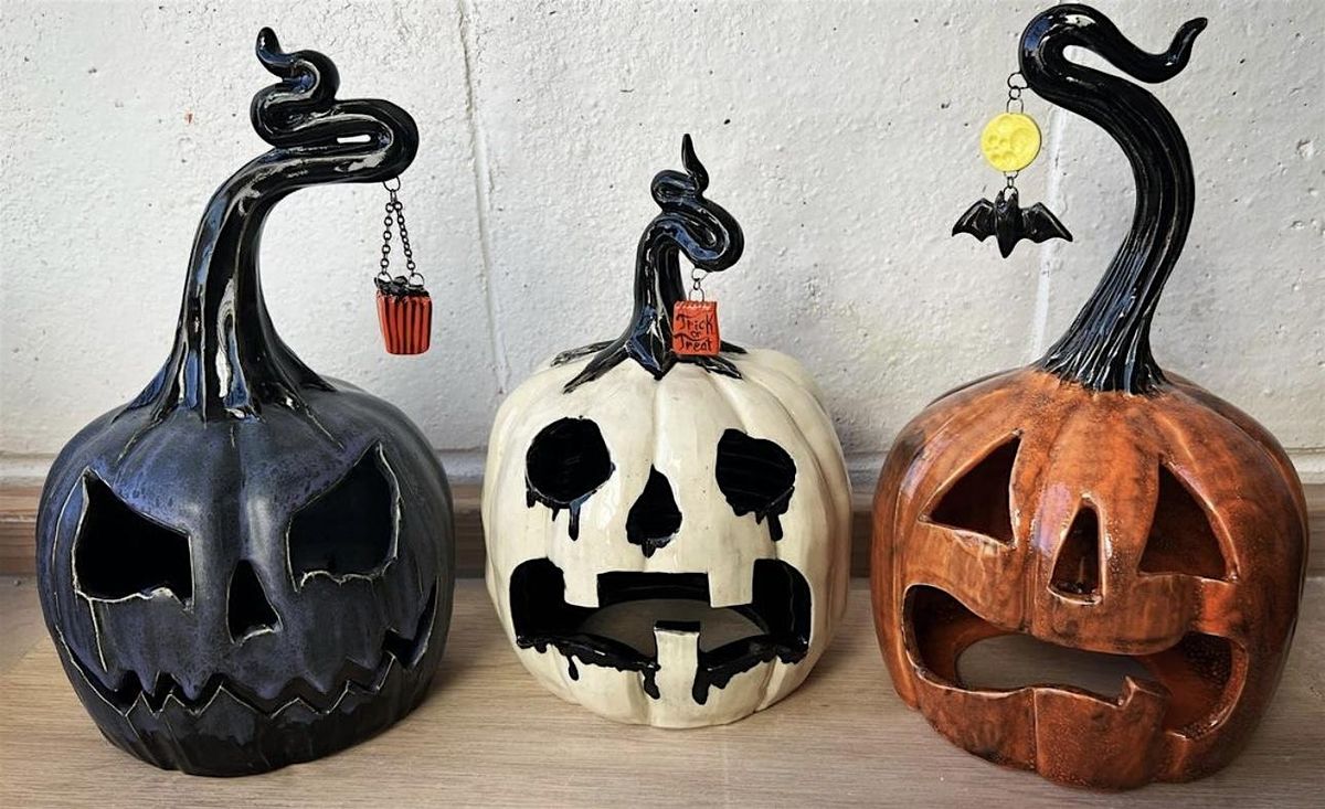 Spooky Jack-o\u2019-lantern Pottery Class  2