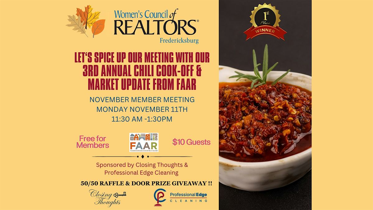 November Member Meeting with Strat Partner Cookoff