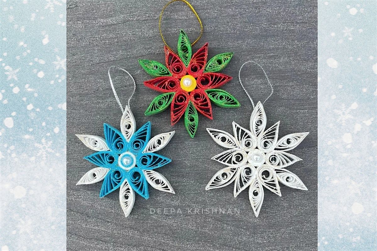 Paper Quilling: Snowflake Ornament Workshop