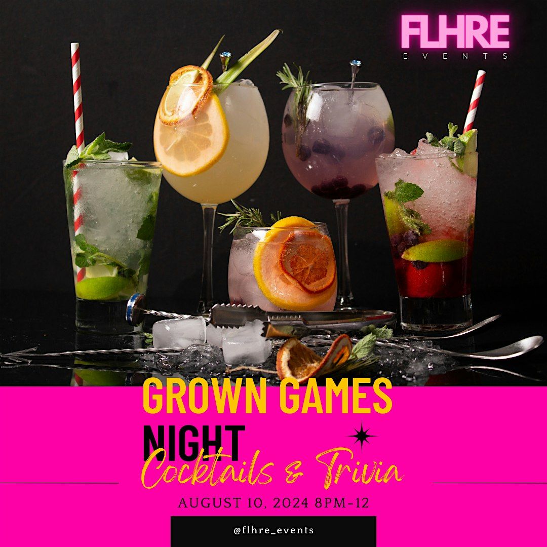 FLHRE Events Grown-Up Game Night: Mix, Mingle and Play