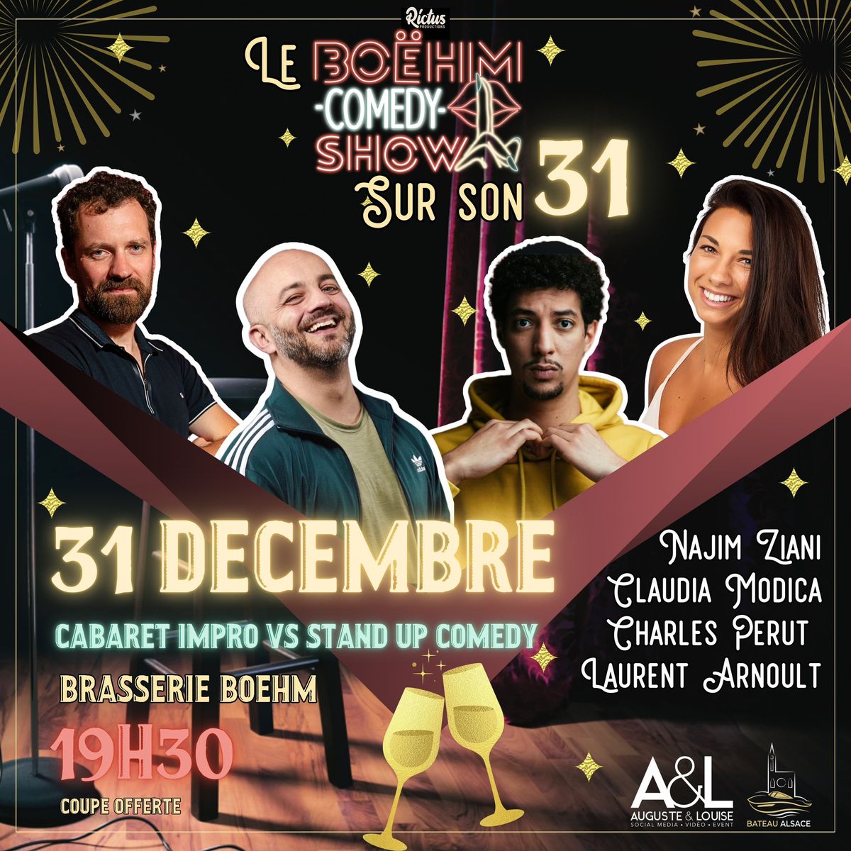 Cabaret Impro vs Stand Up Comedy - Brasserie Bo\u00ebhm