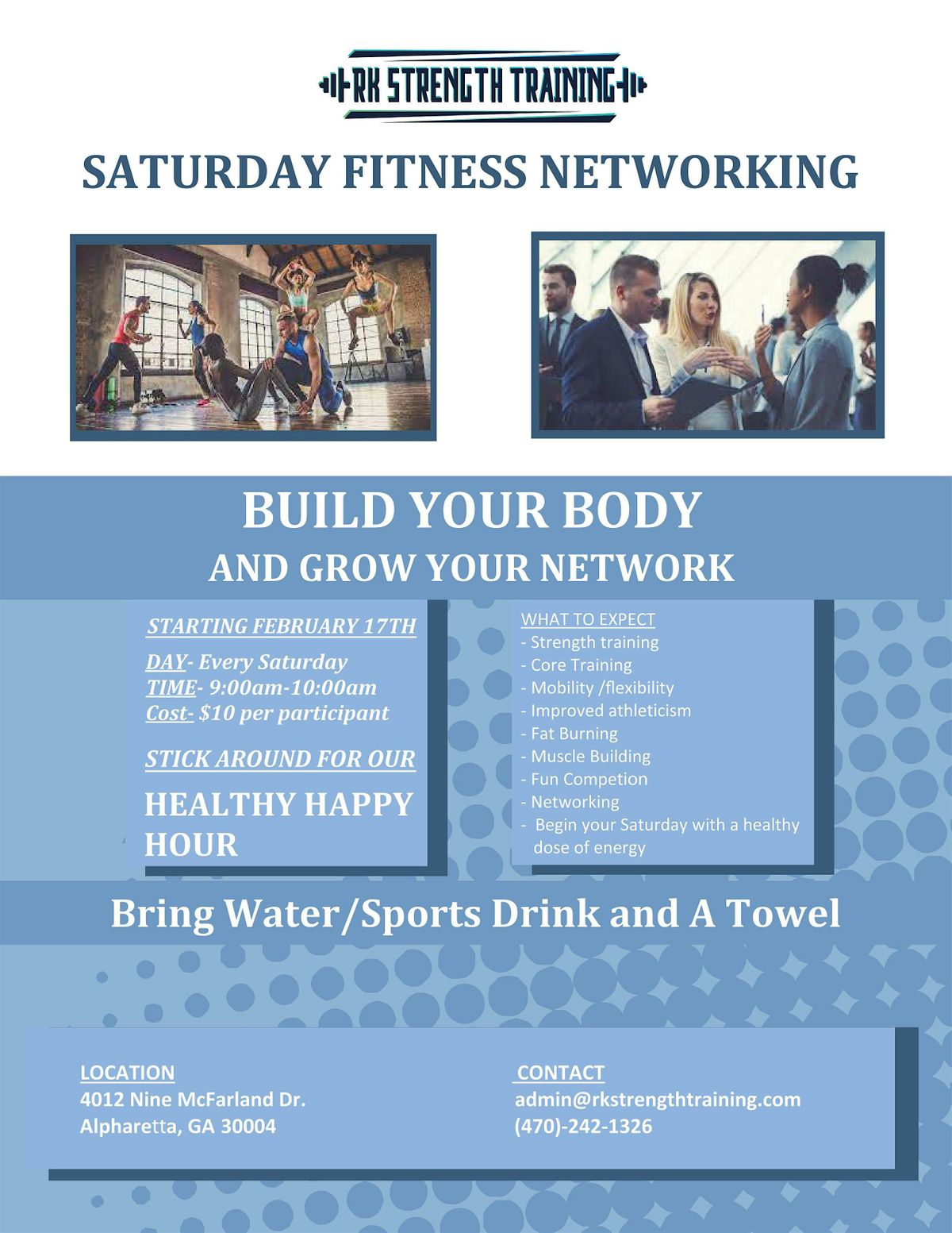 Saturday Fitness Networking