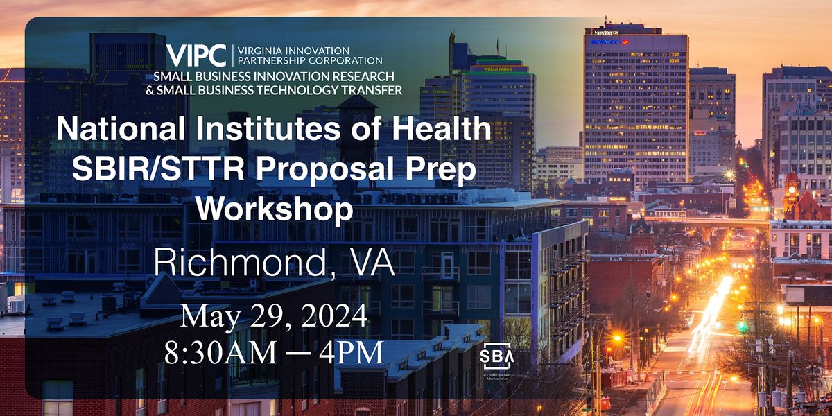 NIH SBIR\/STTR Proposal Prep Workshop