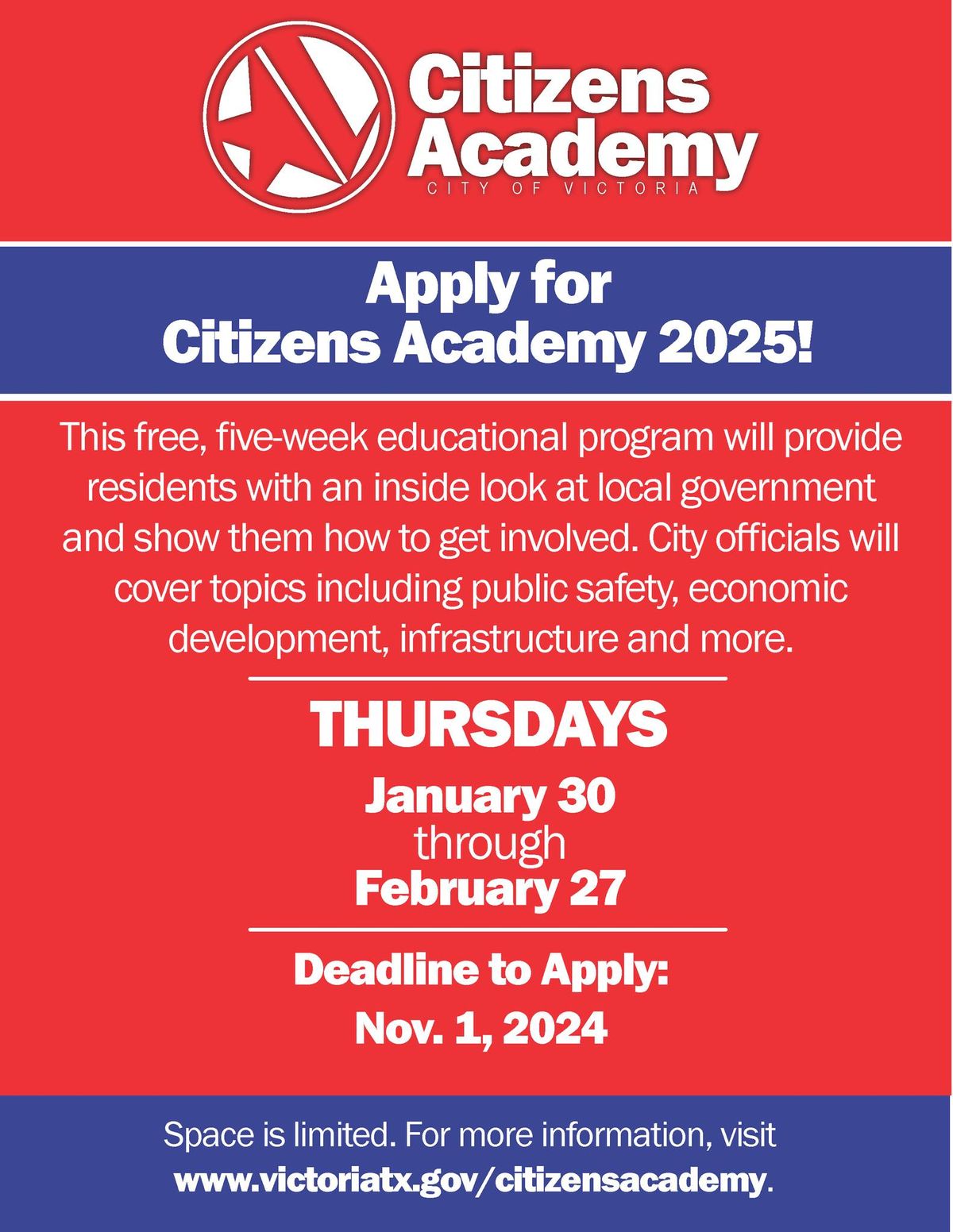 APPLY TODAY: Citizens Academy 2025