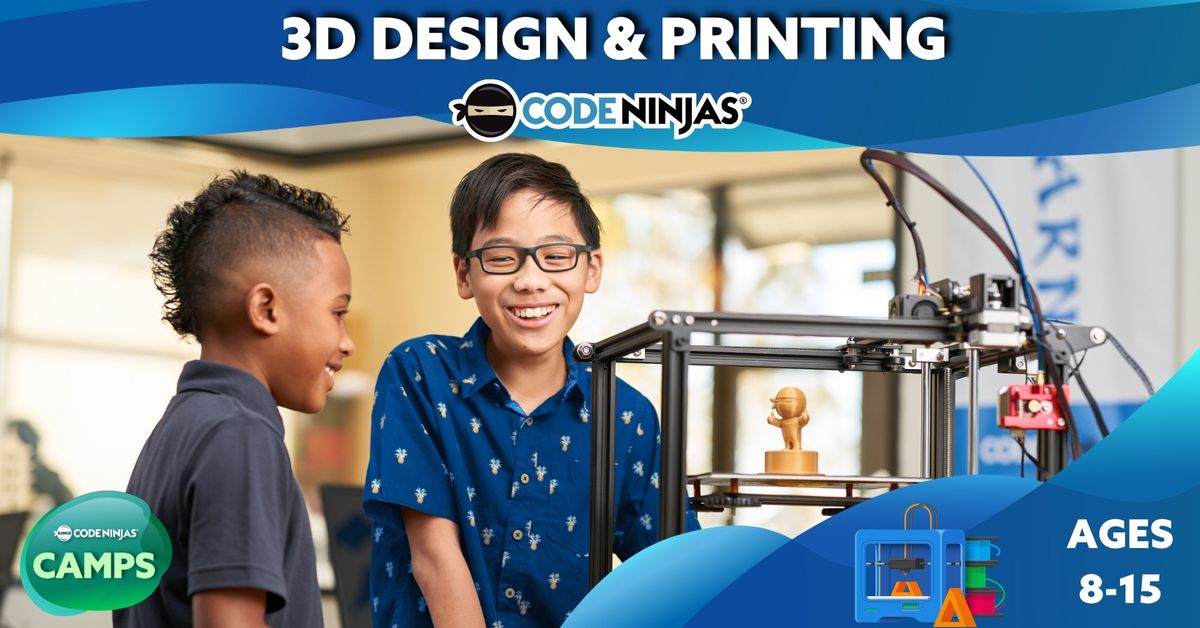 Summer Camps - 3D Design & Print - Code Ninjas Guildford