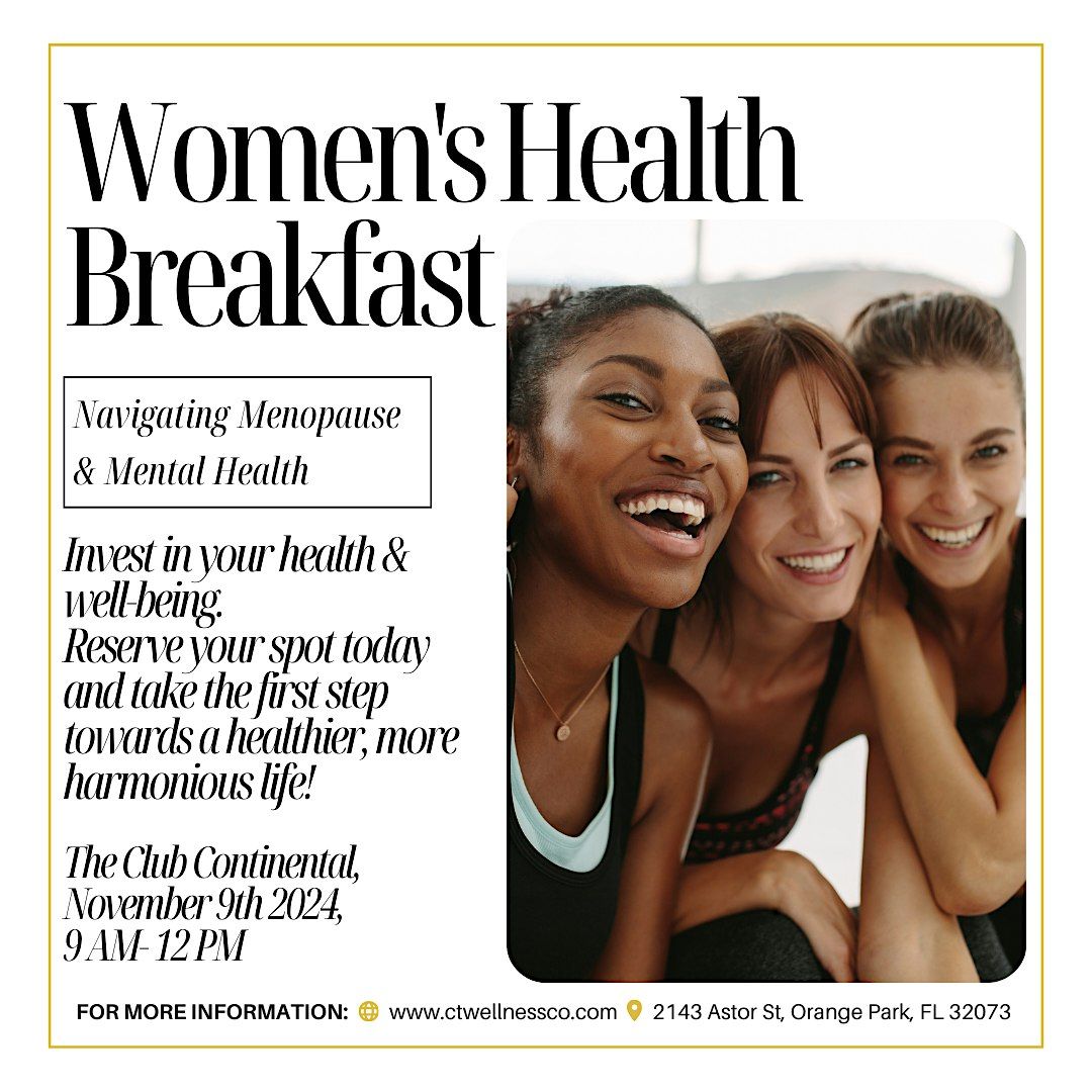 Women\u2019s Health Breakfast: Navigating Menopause and Mental Health