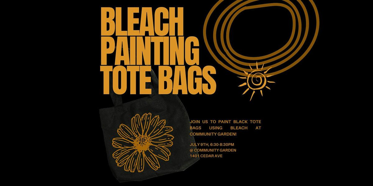 Bleach Painting Tote Bags