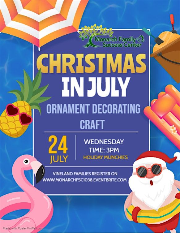 Christmas in July ornament decorating craft